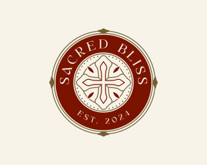 Sacred Cross Crucifix logo