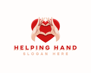 Hand Heart Care logo design