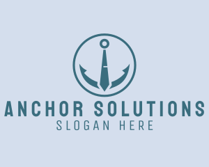 Nautical Anchor Necktie logo