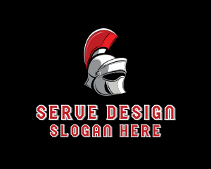 Gladiator Warrior Helmet  logo design