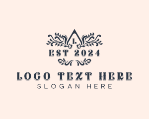 Stylish Garden Wedding Logo