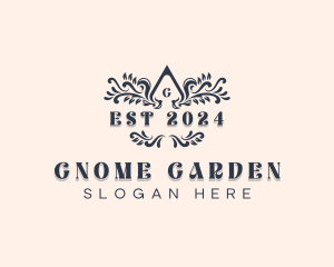 Stylish Garden Wedding logo design