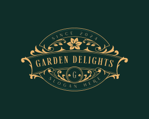 Luxury Floral Garden logo design