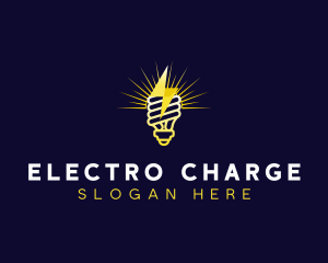 Light Lightning Electricity logo design