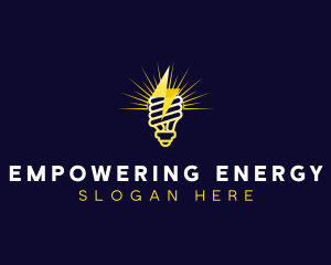 Light Lightning Electricity logo design