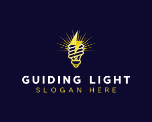 Light Lightning Electricity logo design