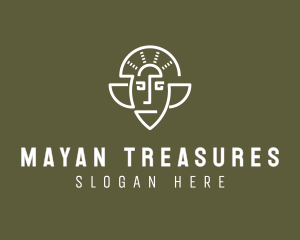 Mayan King Head logo