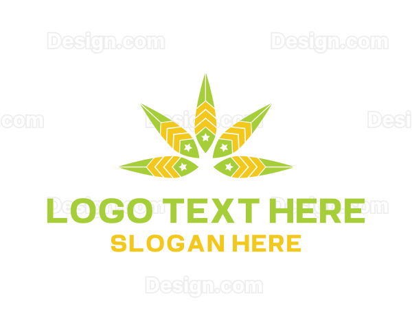 Star Cannabis Weed Logo