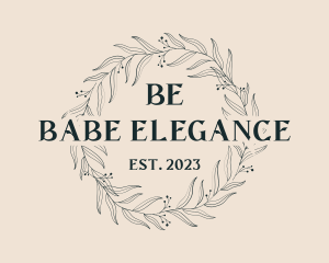 Elegant Wreath Fashion logo design