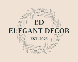 Elegant Wreath Fashion logo design