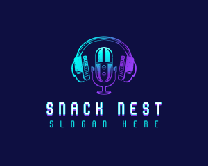 Radio Studio Podcast logo design