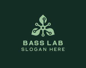 Leaf Biotech Laboratory logo design