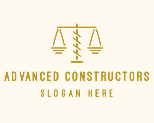 Legal Attorney Scales logo design