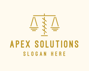 Legal Attorney Scales logo design