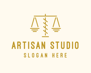 Legal Attorney Scales logo design