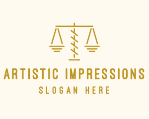 Legal Attorney Scales logo design