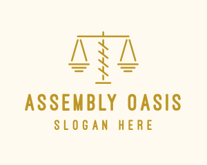 Legal Attorney Scales logo design