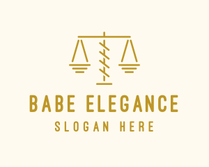 Legal Attorney Scales logo design