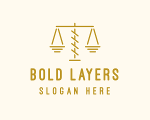 Legal Attorney Scales logo design