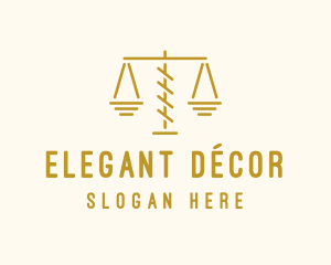 Legal Attorney Scales logo design