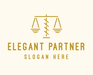 Legal Attorney Scales logo design