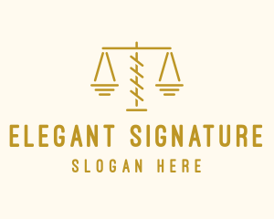 Legal Attorney Scales logo design