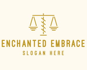 Legal Attorney Scales logo design