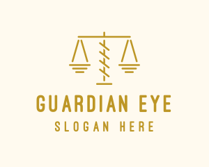 Legal Attorney Scales logo design