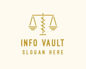 Legal Attorney Scales logo design