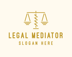 Legal Attorney Scales logo design