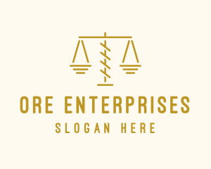 Legal Attorney Scales logo design