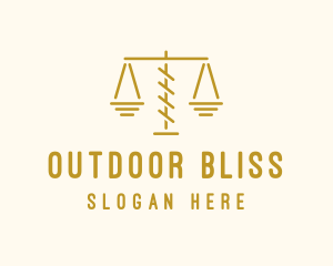 Legal Attorney Scales logo design