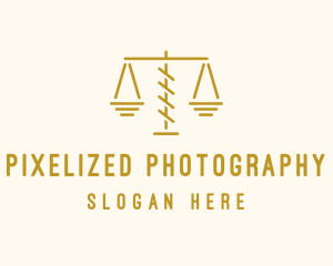 Legal Attorney Scales logo design