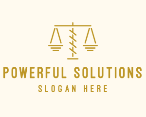 Legal Attorney Scales logo design