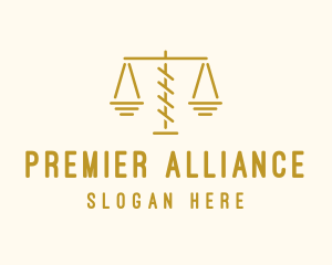 Legal Attorney Scales logo design