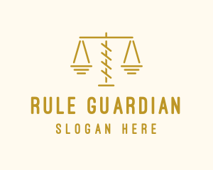 Legal Attorney Scales logo design