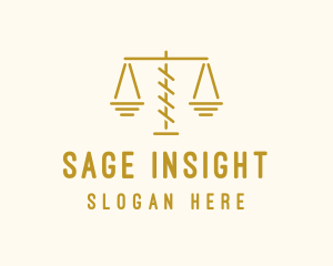 Legal Attorney Scales logo design