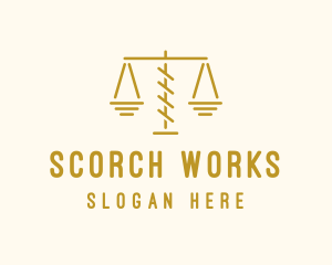 Legal Attorney Scales logo design