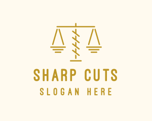 Legal Attorney Scales logo design