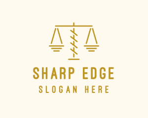 Legal Attorney Scales logo design