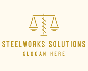 Legal Attorney Scales logo design