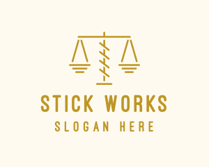 Legal Attorney Scales logo design