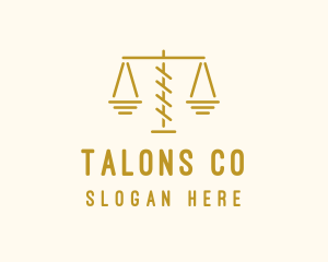 Legal Attorney Scales logo design