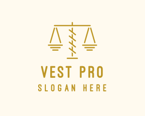 Legal Attorney Scales logo design