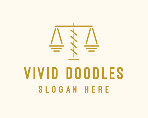 Legal Attorney Scales logo design