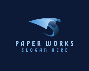 Paper Plane Aviation logo design