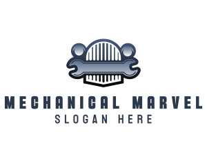 Wrench Vehicle Mechanic logo design