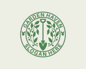 Garden Shovel Landscaping logo design