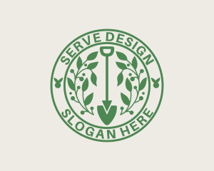 Garden Shovel Landscaping logo design