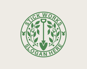 Garden Shovel Landscaping logo design